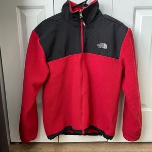 Men’s Red and Black North Face Jacket